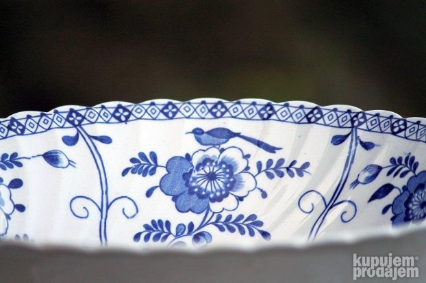 Indies  Blue Johnson Brothers Ironstone  Floral Swirl Englan
