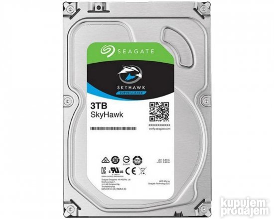 SEAGATE 3TB 3.5" SATA III 256MB ST3000VX009 SkyHawk Surv