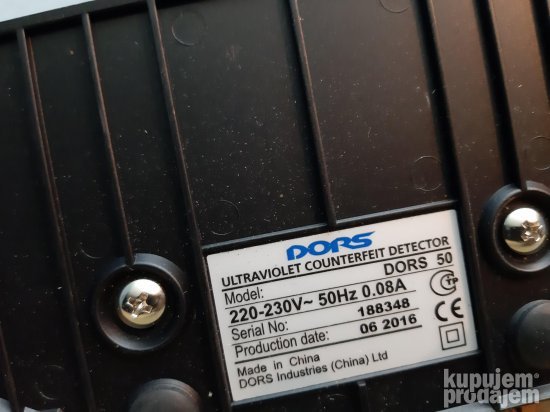 Hitno! DORS 50 UV Tester novca novčanica