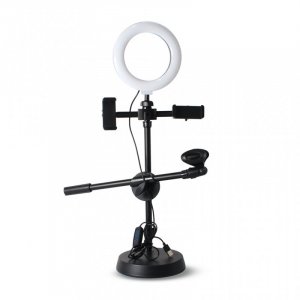LED lampa 2x holder za mobilni + drzac za mikrofon