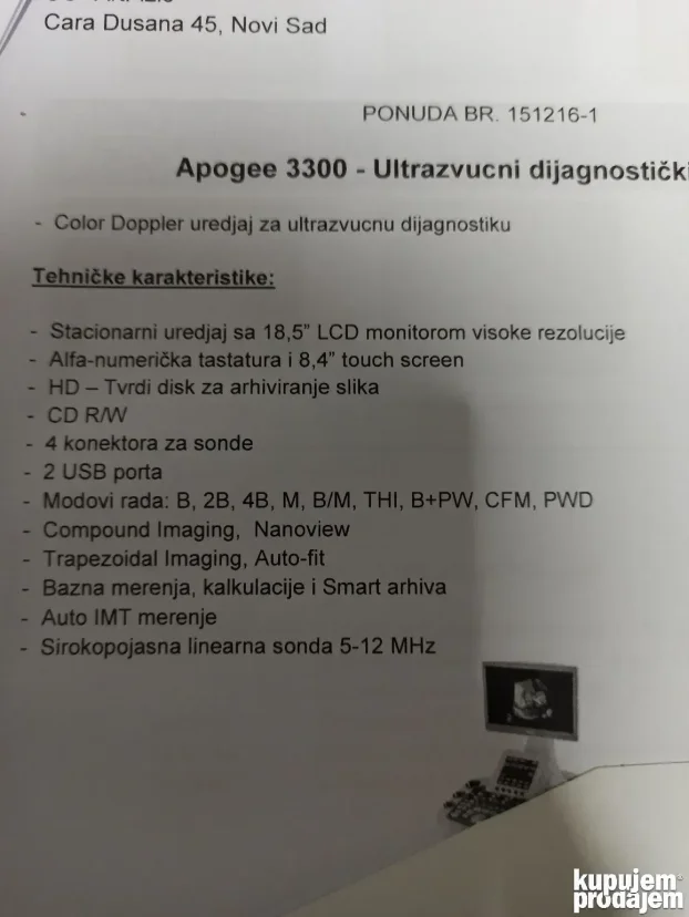 Ulatrazvuk SIUI apogee 3300