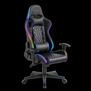 LOGILINK Gamer chair fej and derektamasszal. RGB