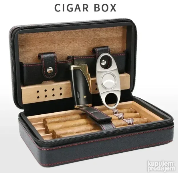 COHIBA humidor set+upaljac+sekac A+KLASA za vas i poklon