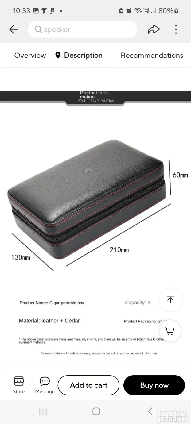 COHIBA humidor set+upaljac+sekac A+KLASA za vas i poklon