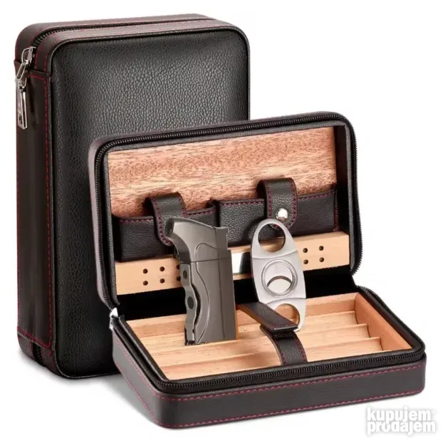 COHIBA humidor set+upaljac+sekac A+KLASA za vas i poklon