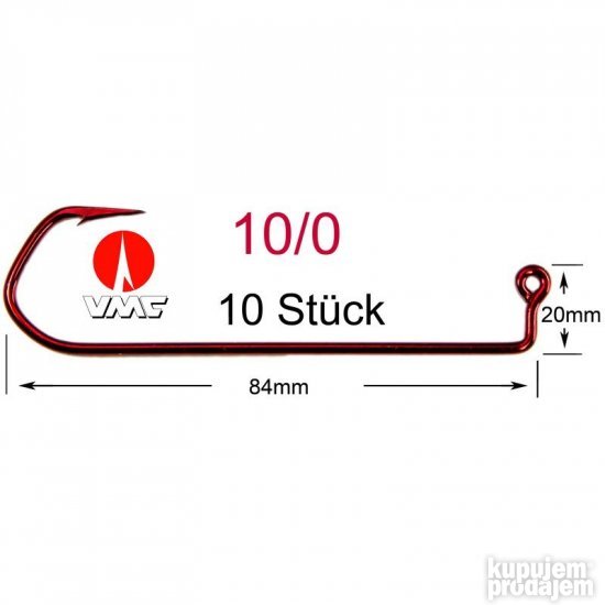 VMC 5150RD Barbarian jig 10/0 Novo