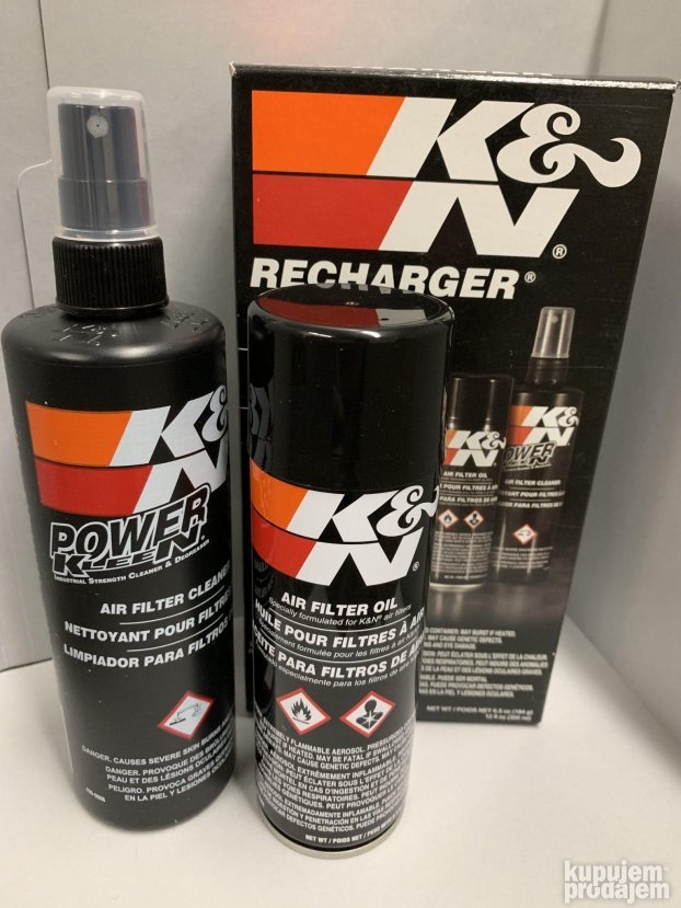 K&N Set za čišćenje filtera VAZDUHA KN Crveno Ulje