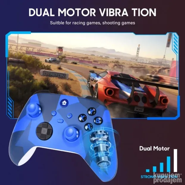 Dzojstik za XBOX One, XBOX X series, PC Windows, PS 3  plavi