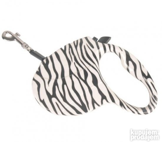 POVODAC Za Pse Do 35kg 5m ZEBRA Print