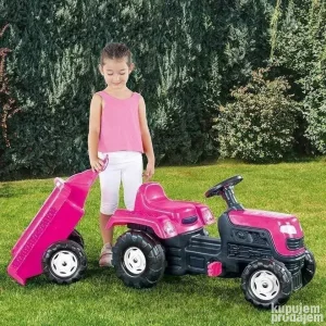Traktor sa prikolicom na pedale