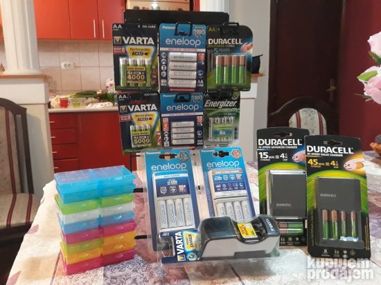 Punjive baterije i punjači AA/AAA/C/D/9V/