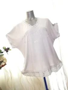 siva bluza sa čipkom vel.xl