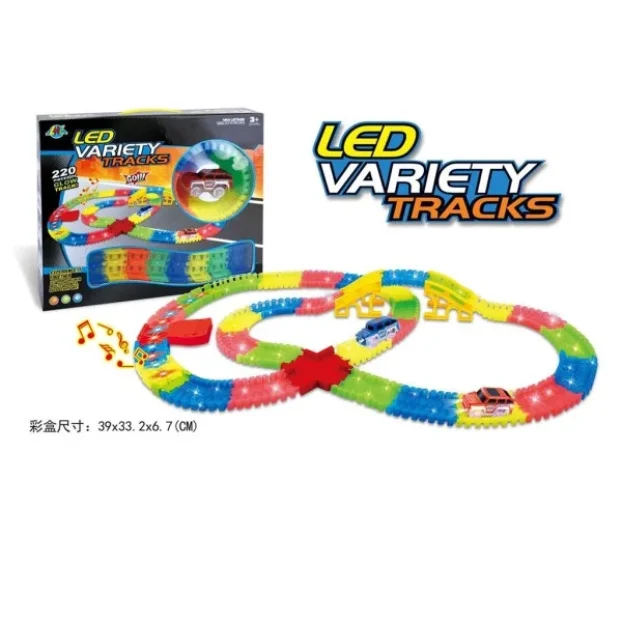 Velika magicna auto staza led svetlo 220 delova