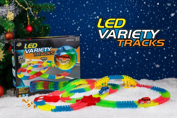 Velika magicna auto staza led svetlo 220 delova