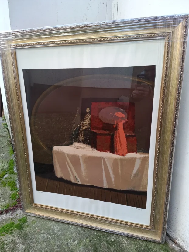 Serigrafija Vasilije Jordan, Dama i biciklista