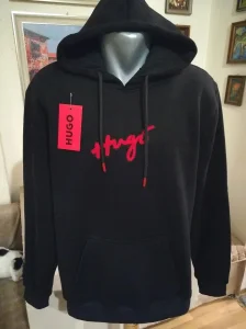 Novi muski duks sa kapuljacom Hugo Boss XL 2XL 3XL Crni Novo