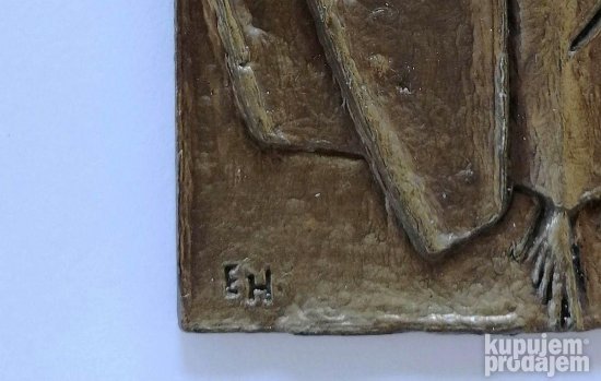 Prof. ERVIN HUBER Bronza Bogorodice s detetom