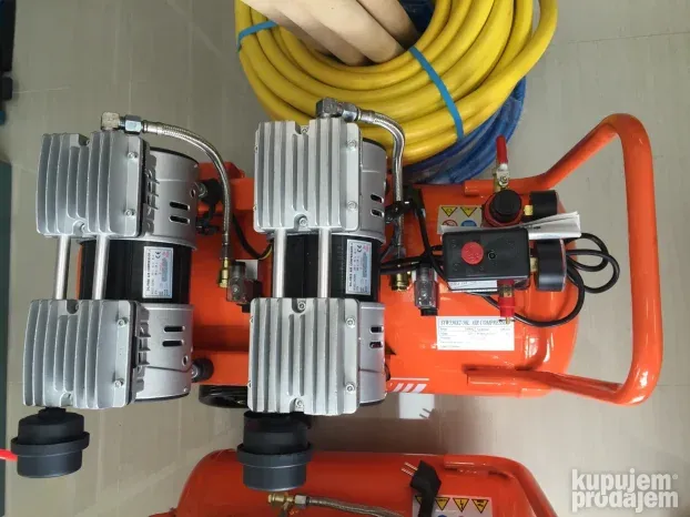 Besumni kompresor 50l, kompresor sa dva motora - KupujemProdajem