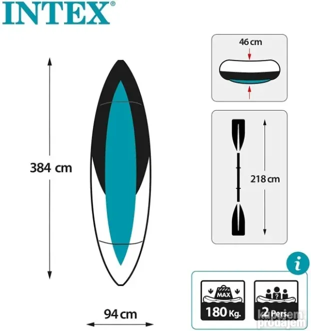 Intex kajak Excursion Pro K2 (68309)