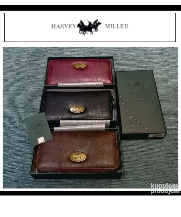 Original Harvey Miller Italy novčanik NOVO,kutija,hologr