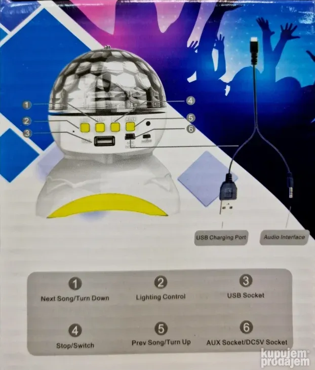 Led magična disko kugla