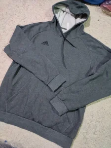 Adidas duks sa kapuljacom vel. L ORIGINAL - Siv