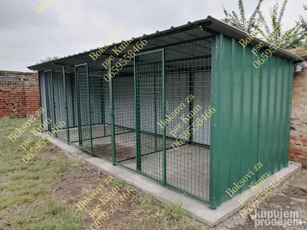 Boksovi za pse, boksovi u nizu