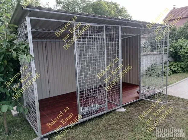 Boksovi za pse, boksovi u nizu