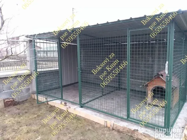 Boksovi za pse, boksovi u nizu