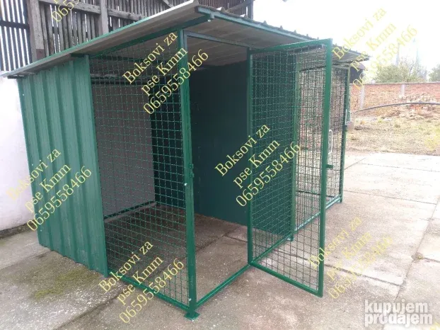 Boksovi za pse, boksovi u nizu