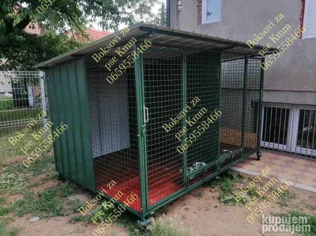 Boksovi za pse, boksovi u nizu