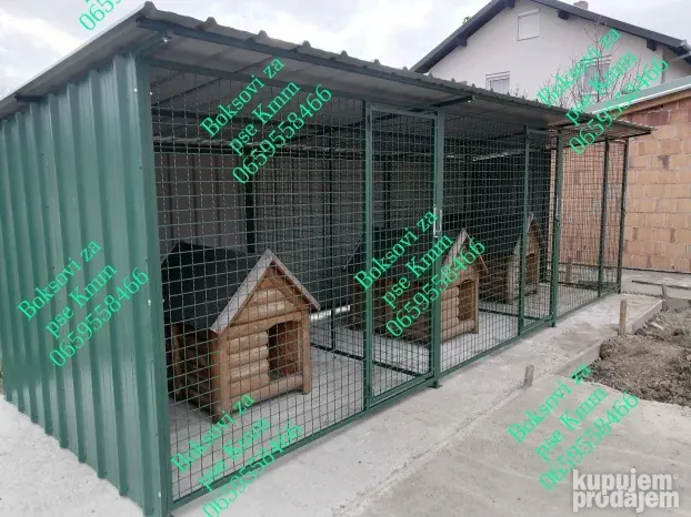 Boksovi za pse, boksovi u nizu