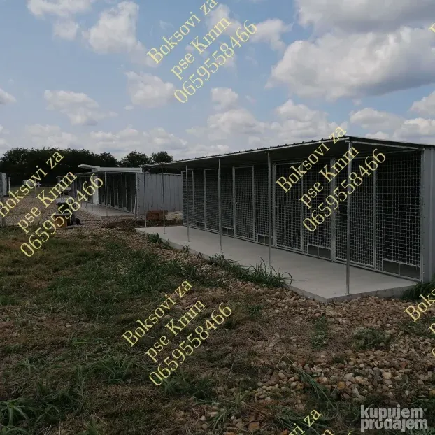 Boksovi za pse, boksovi u nizu