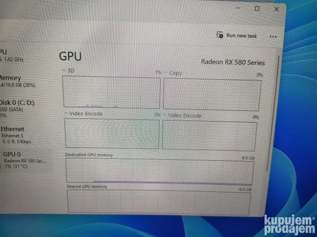 Gaming pc - RX 580 8Gb / 16Gb / SSD 500Gb / 800w