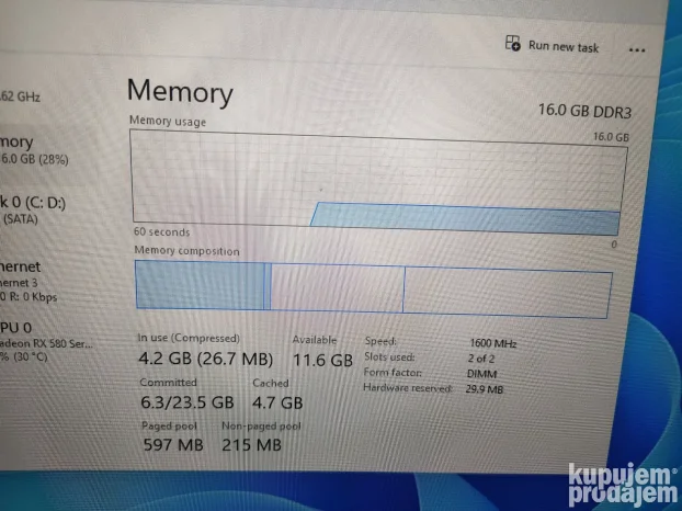 Gaming pc - RX 580 8Gb / 16Gb / SSD 500Gb / 800w