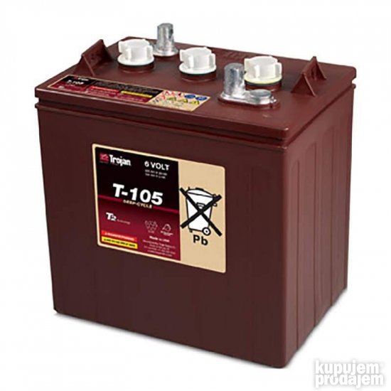 Baterija TROJAN T-105 6V 225Ah (C20) 185Ah (C5) - KupujemProdajem