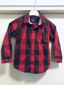 Calvin Klein-original-karirana košulja za malog manekena-5