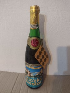 Vino Zilavka Mostar 0,7l Jugoslavija berba 1980g