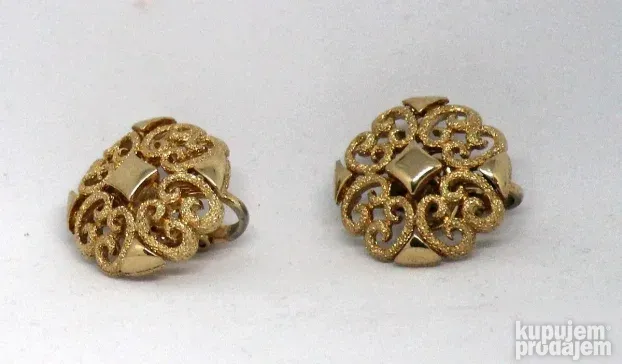 Vintage Avon nakit Goldtone Textured Scroll Work