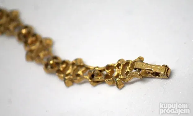 Vintage Avon nakit Goldtone Textured Scroll Work