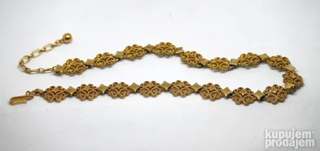 Vintage Avon nakit Goldtone Textured Scroll Work