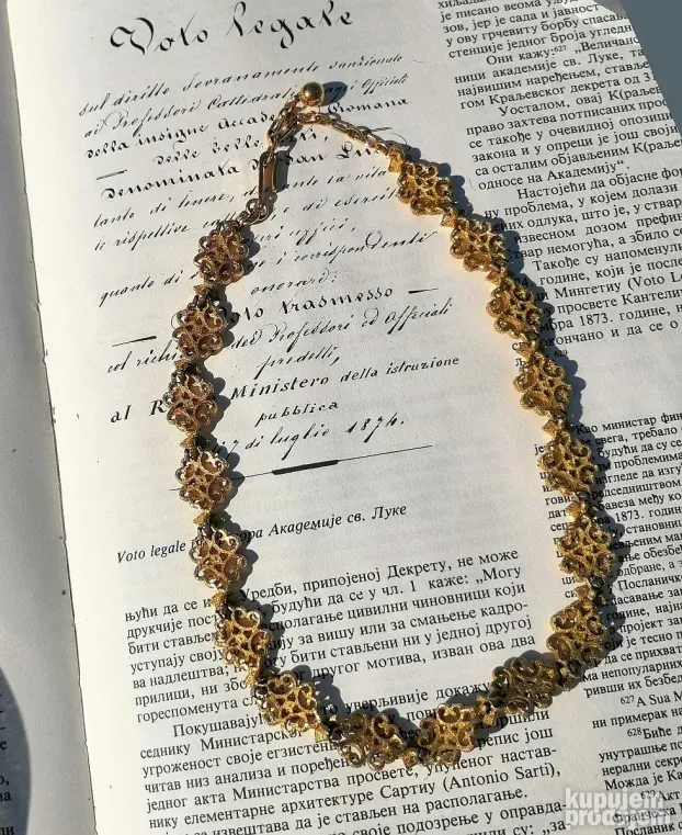 Vintage Avon nakit Goldtone Textured Scroll Work