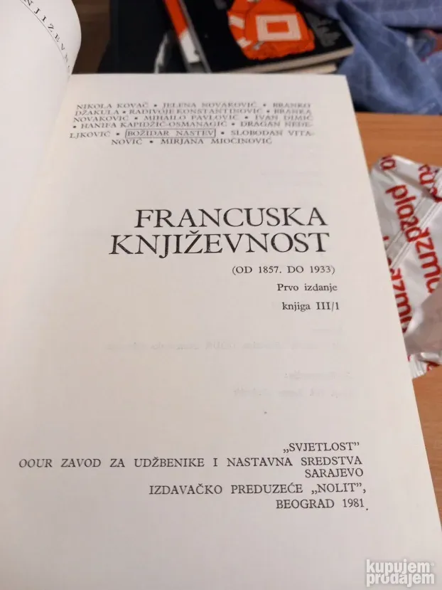 Francuska Ruska Nema. Eng. Knjizevnost 8