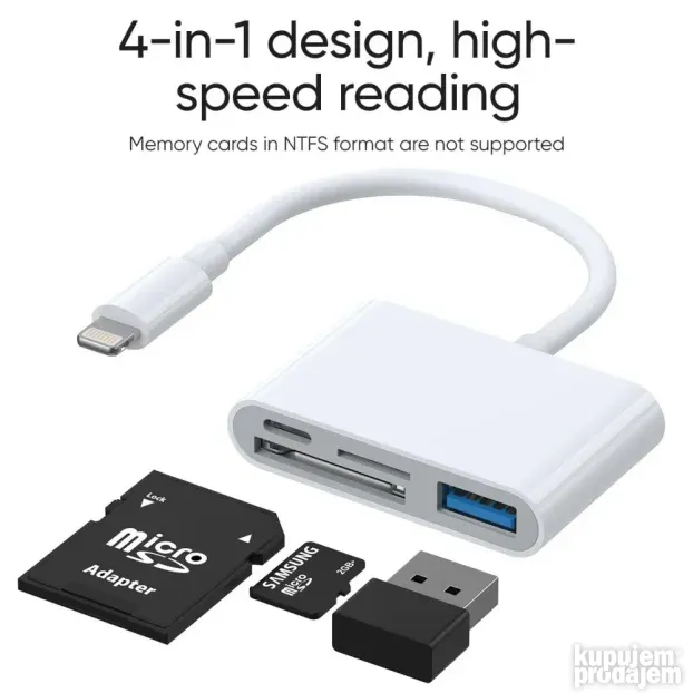 Joyroom S-h142 Lightning To Usb Otg Card Reader 12cm