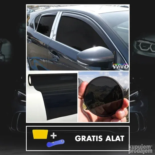 Folije za zatamnjivanje stakla PREMIUM rolna 75cm x 3m