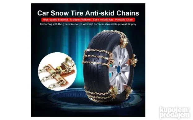 Lanci za sneg 225-285mm set 8 komada