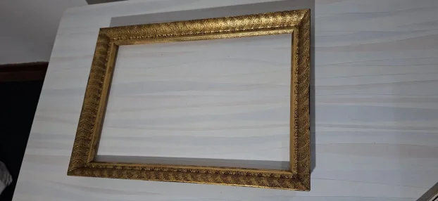 Luksuzan ZLATNI RAM (Drvo/Gips) – 29x43 cm – Barok stil