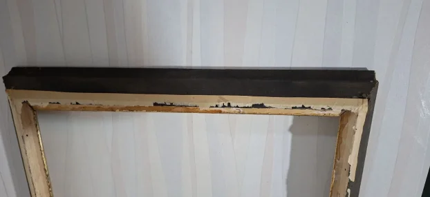 Luksuzan ZLATNI RAM (Drvo/Gips) – 29x43 cm – Barok stil