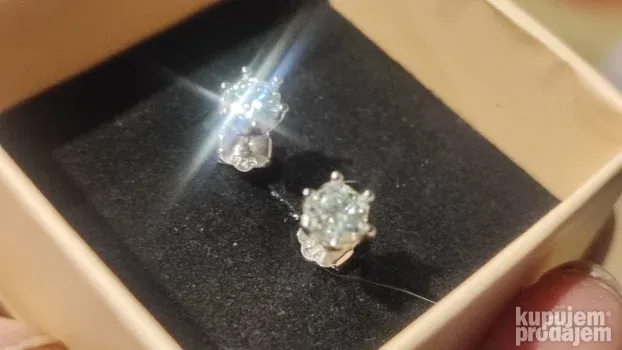 S925 mindjuse Mojsanit Dijamant 0,5CT - 5mm + GRA