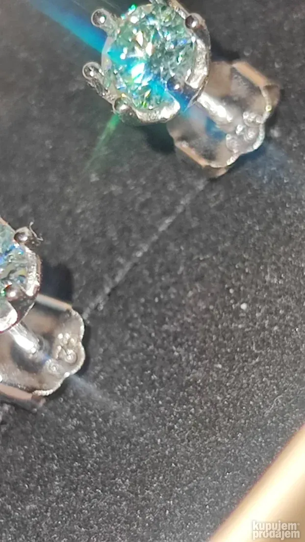 S925 mindjuse Mojsanit Dijamant 0,5CT - 5mm + GRA
